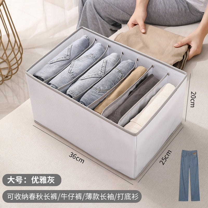 Clothes Jeans Storage Box Organizer