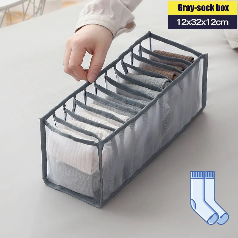 Mesh Separation Box Underwear Pants Organizer