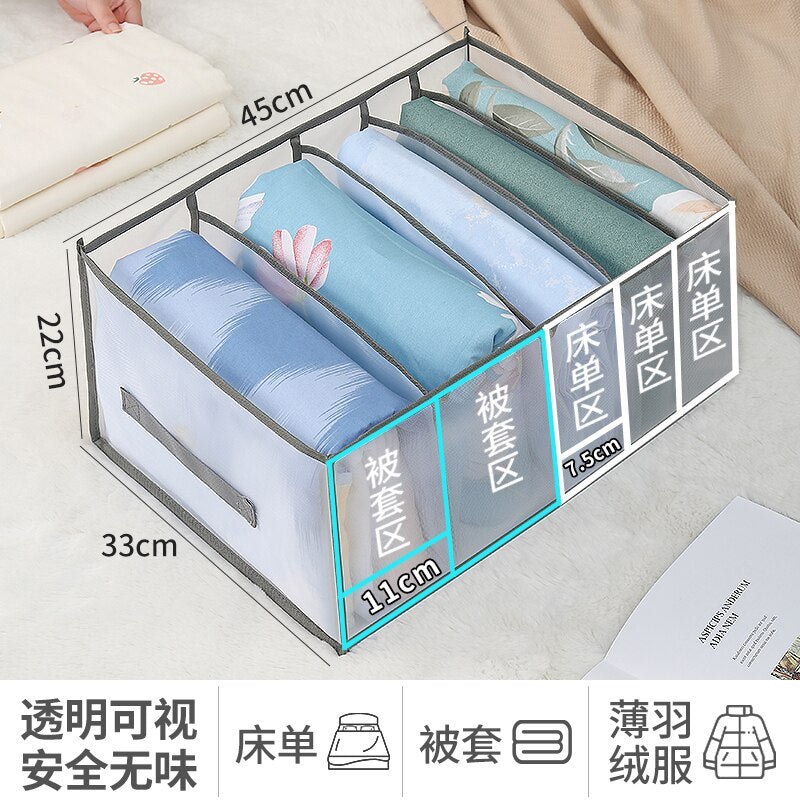 Quilt Sheet Clothing Storage Box