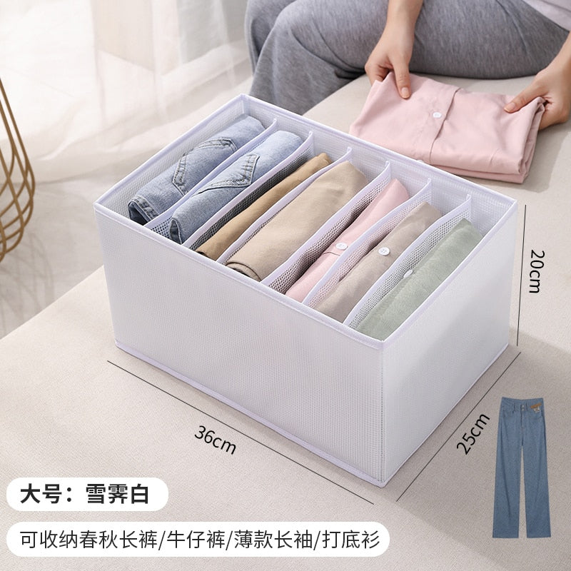 Clothes Jeans Storage Box Organizer