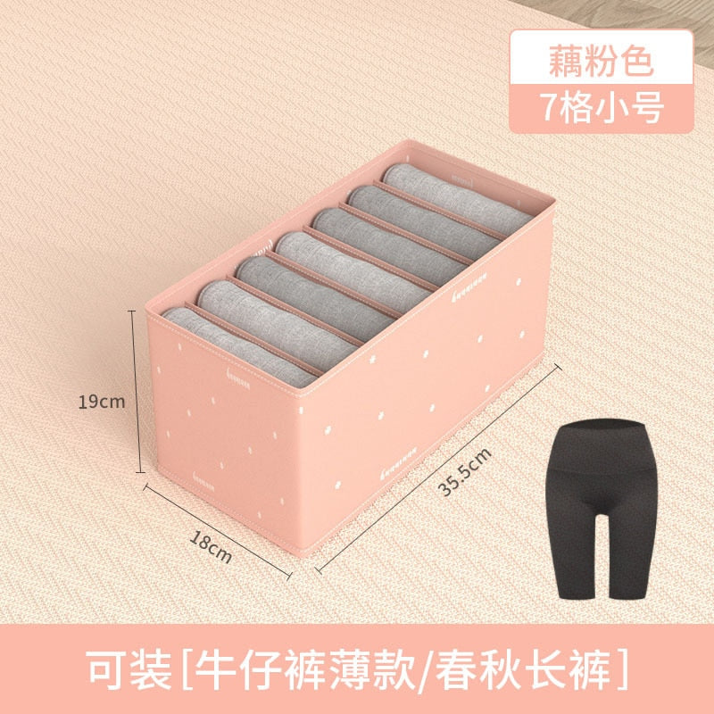 Clothes Jeans Storage Box Organizer