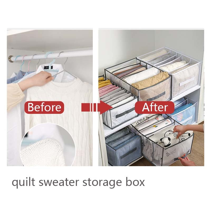 Quilt Sheet Clothing Storage Box