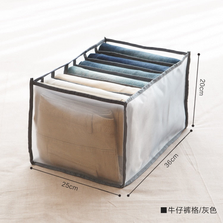 Jeans Compartment Storage Box Organizer